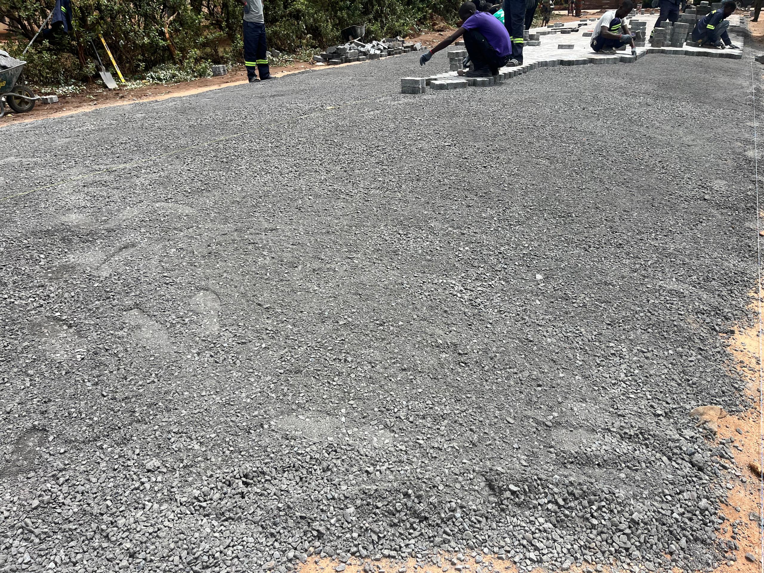 Road construction in progress