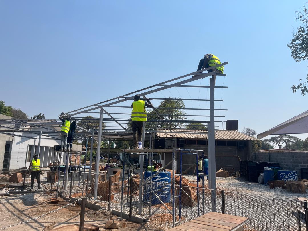 Steel beam installation