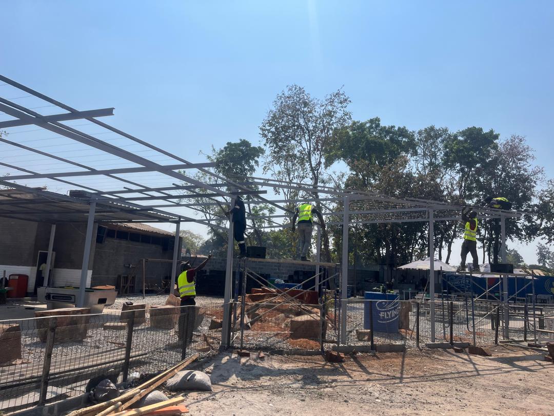 Completed steel structure